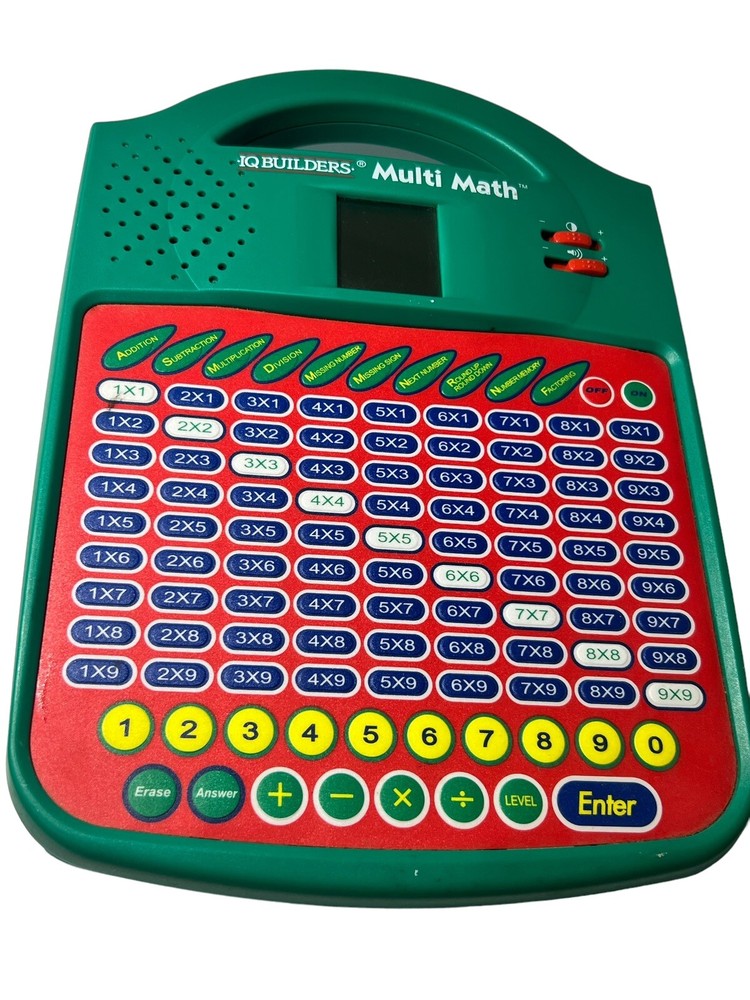 IQ Builders Multi Math Electronic Learning System STEM, WORKS! Vintage