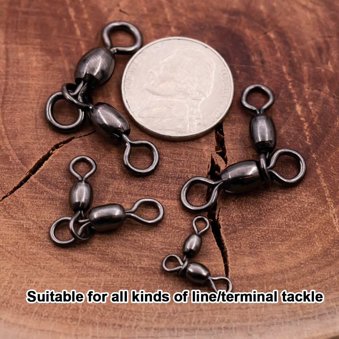 3 Way Swivel Stainless Steel Crane Swivels Fishing Barrel Swivels Fishing Tackle