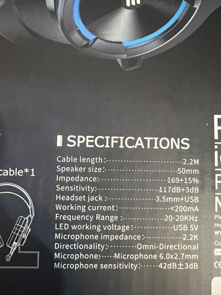 EKSA E3000 Gaming Headset Wired headphones with Noise Cancelation
