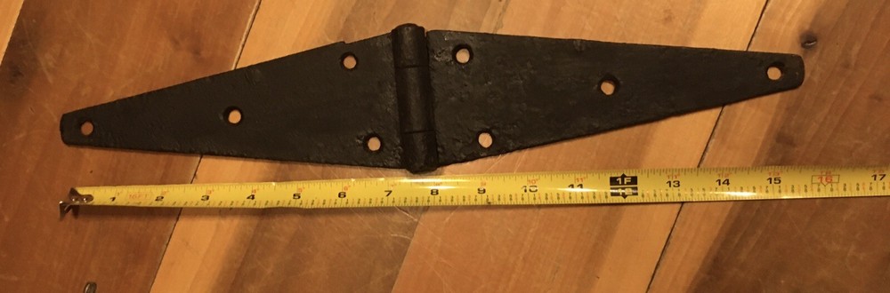 Vintage Rustic Iron Gate Door Hinge 15 3/4”