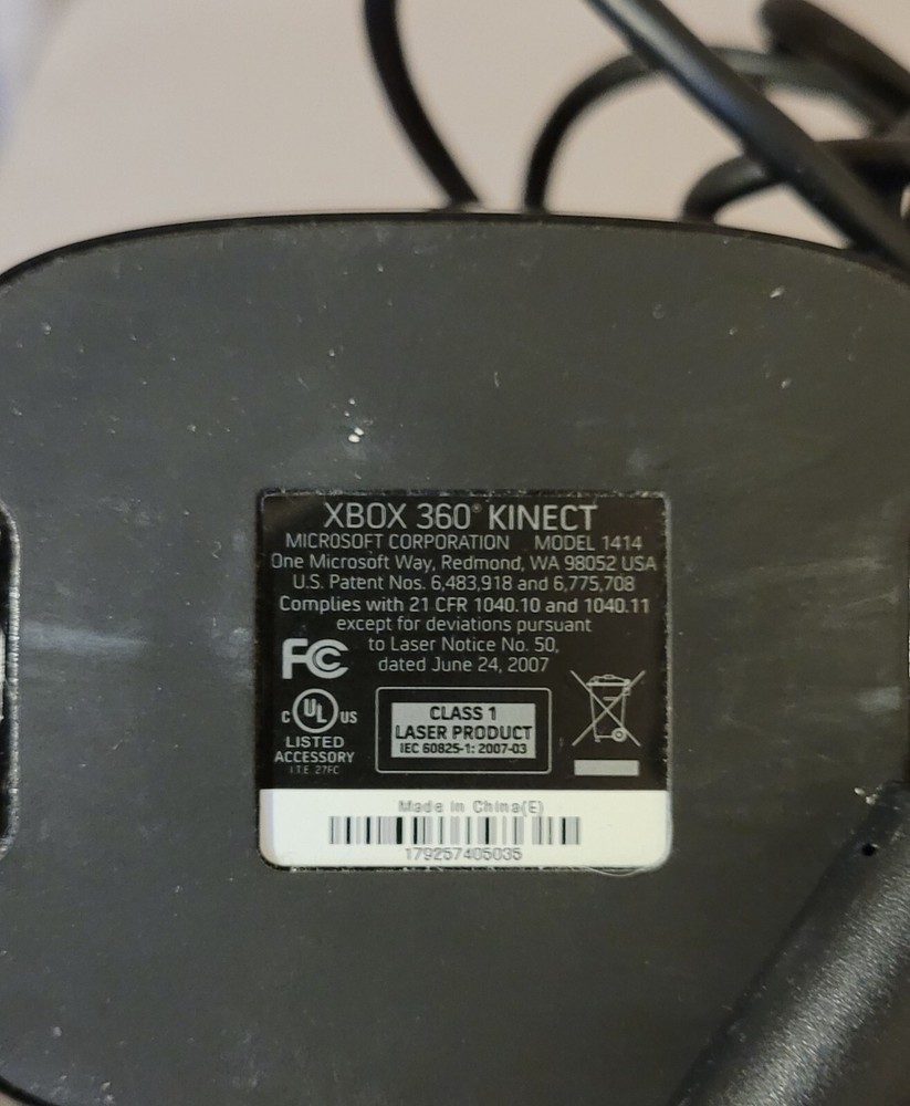 Microsoft 1414 Xbox 360 Kinect Sensor Bar Only - Black Tested Good Condition