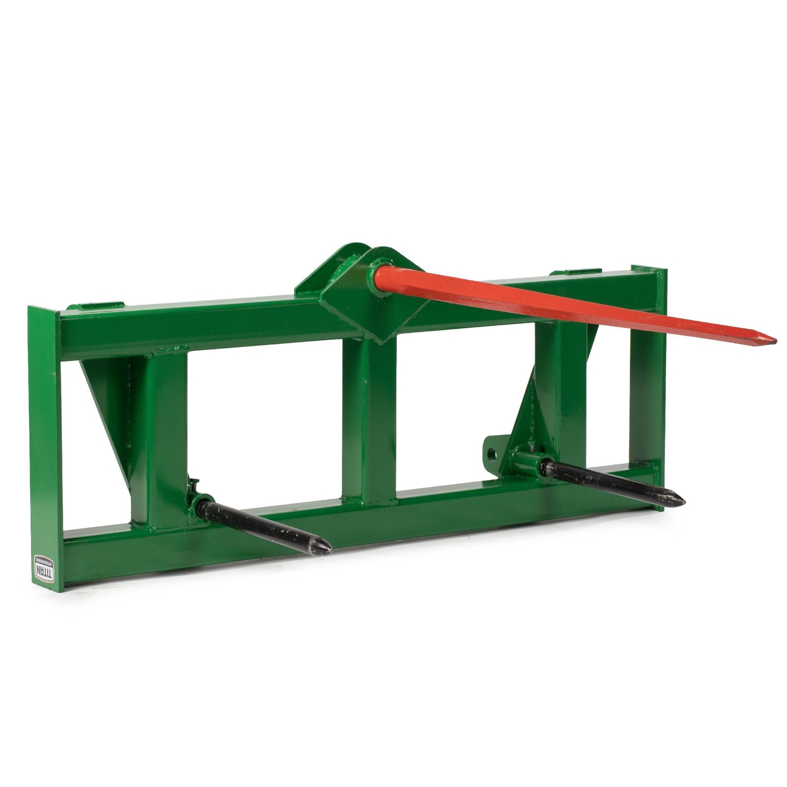 Titan Attachments Green Global Euro Hay Frame Attachment with 49" Hay Spear