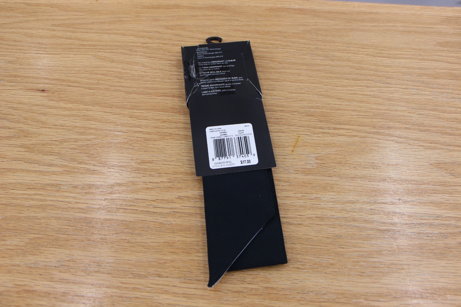 NEW Nike Head Tie Headband Swoosh DRI FIT Black Nadal, Agassi Style