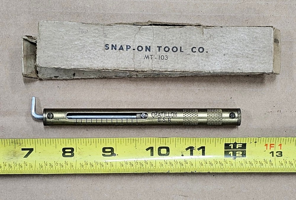 Vintage Snap-On MT-103 Brass Chatillon Scale