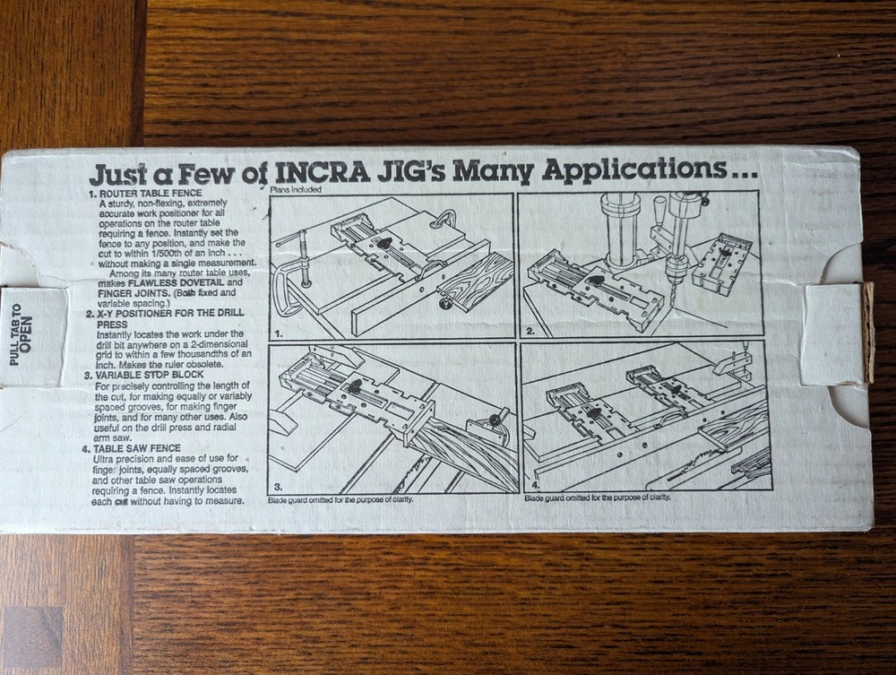 Incra Jig Universal Precision Positioning Jig. Never used - Box opened.