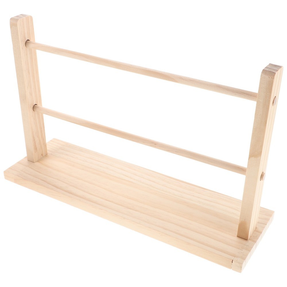 Solid Wood Ribbon Storage Rack Portable Organizer Display Holder