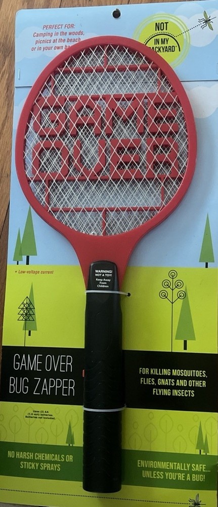 Game Over Bug Zapper Tennis Racket Style