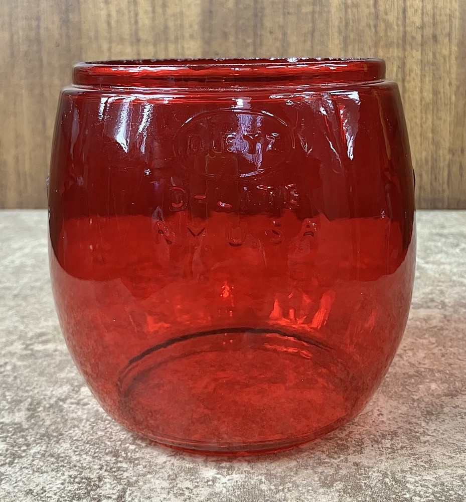Bright Red Dietz D-Lite Globe for Lanterns