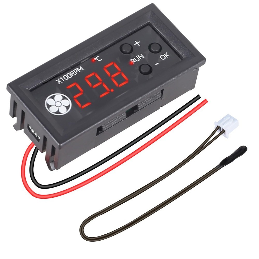 Fan Temperature Controller,DC 12V PWM 4-Wire Fan Speed Controller Module2990