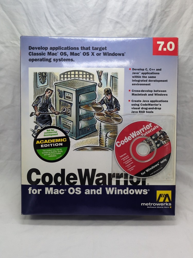 Code Warrior 7.0 For Mac OS And Windows Metroworks Software