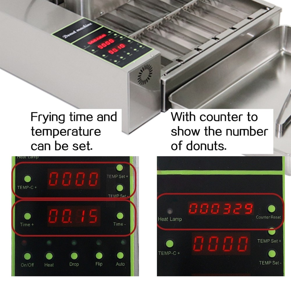 Kolice 4 Row Automatic Doughnut Maker, Donut Machine, Donuts Frying Machine