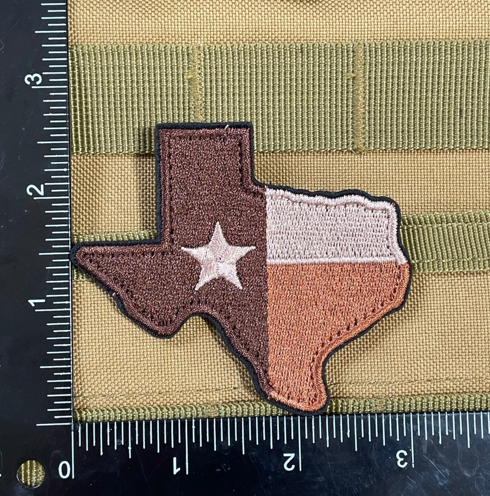 Teax Flag Patch Tactical Military Morale Hook Loop backed