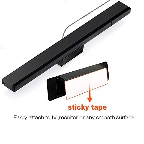 USB Wired Wii Sensor Bar - Replacement Infrared Motion Sensor for Nintendo Wii/W