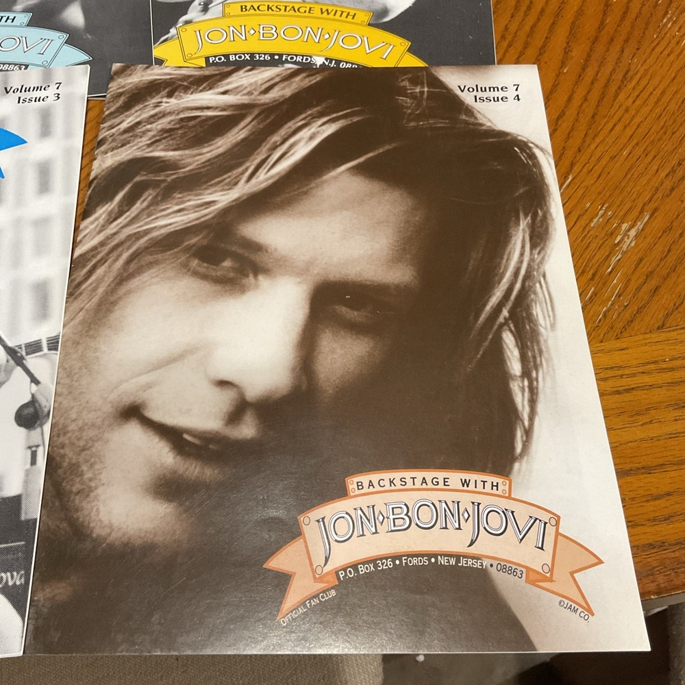 Backstage With Jon Bon Jovi Volume 7 Issues 1-4 Year 1995