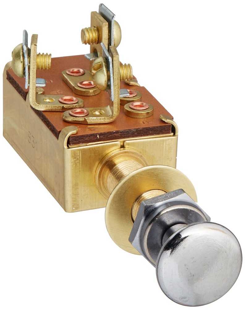 Cole Hersee M-531-BP Push Pull Switch SPST On-On-Off 3 Screw