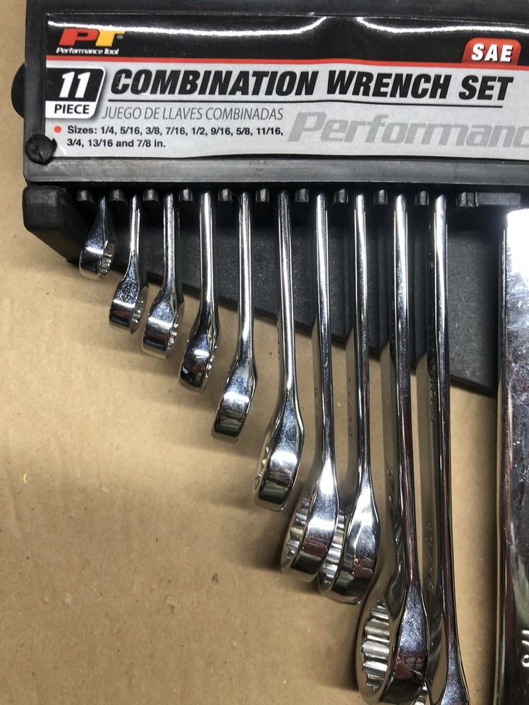 Performance Tool 11 Piece Combination Wrench Set W1061
