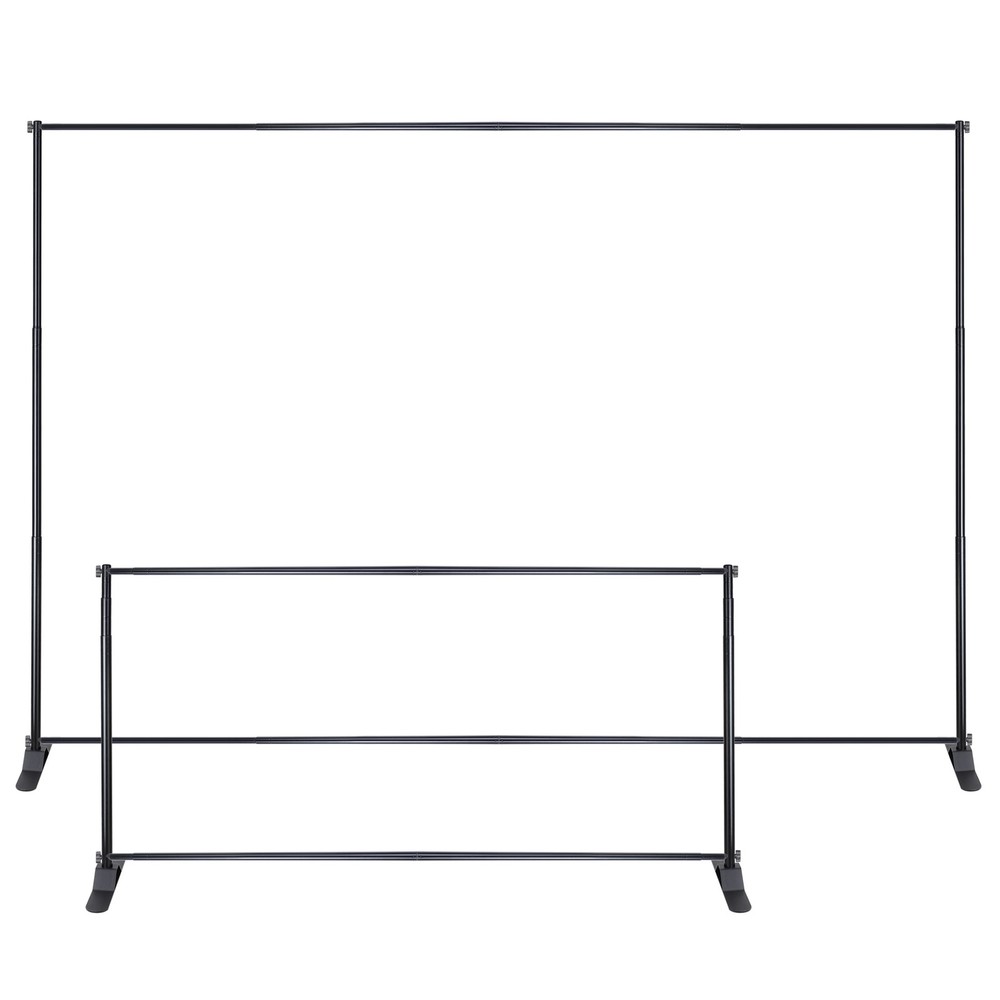 InstaHibit 8x10' Adjustable Step and Repeat Banner Backdrop Stand Tradeshow