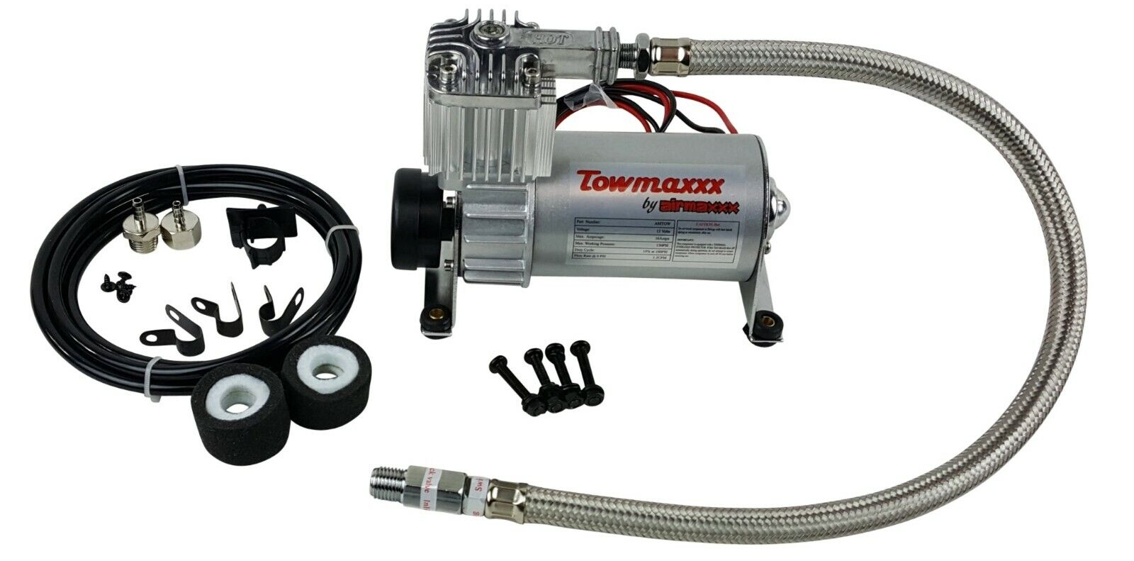 airmaxxx Pewter Utility Air Compressor For Air Ride Suspension Air Horns 130 psi