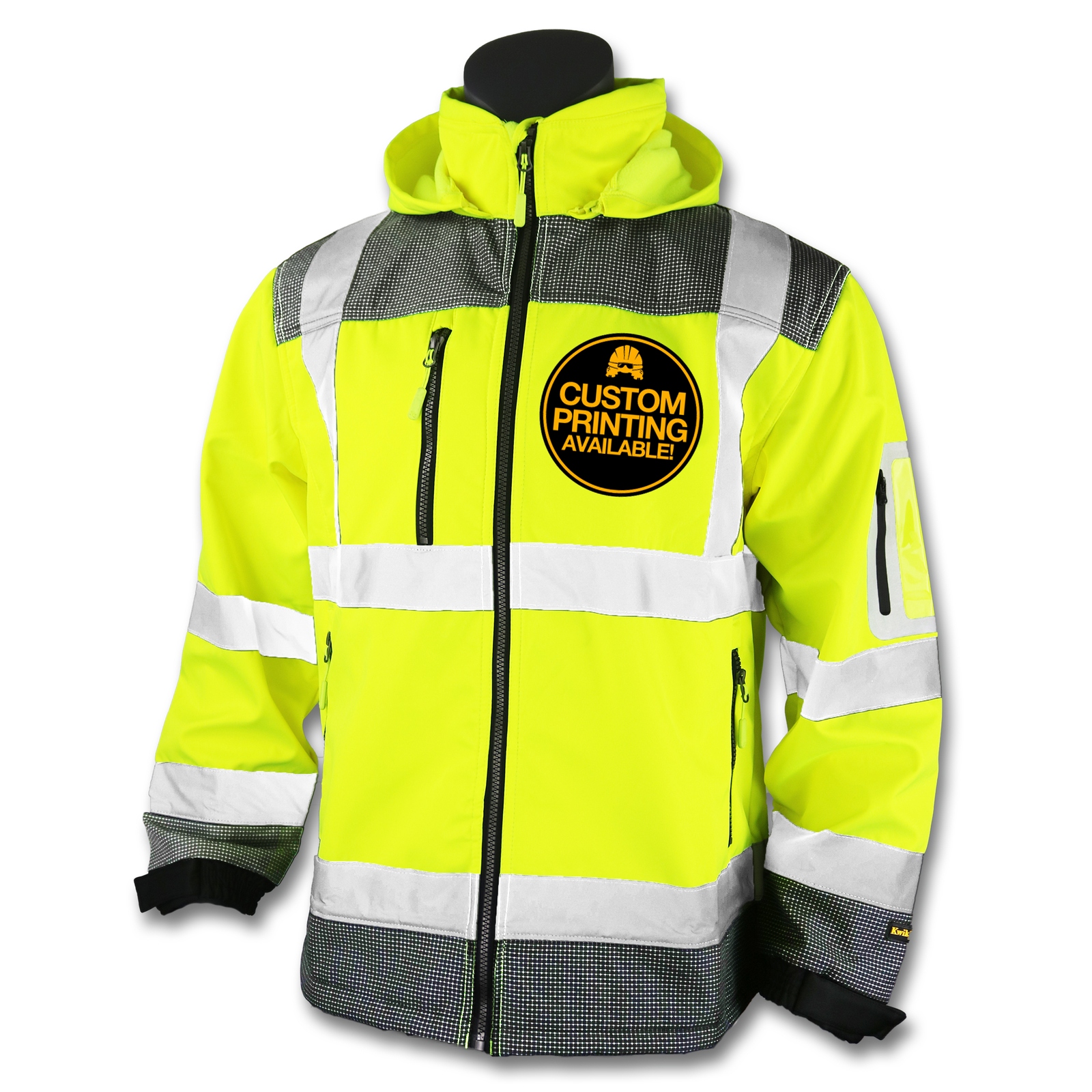 KwikSafety GALAXY Class 3 Soft Shell Safety Jacket ANSI Compliant OSHA