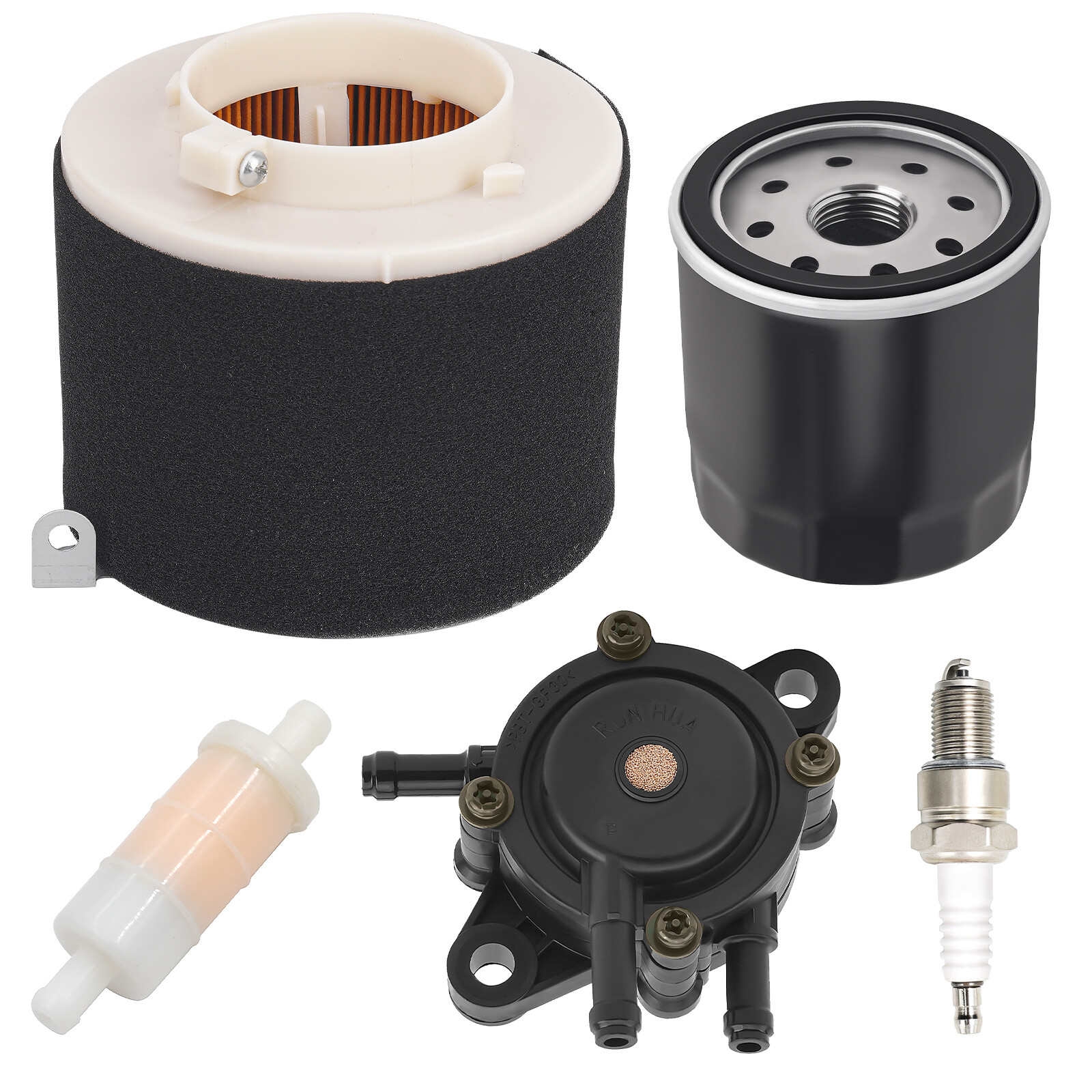 For Kawasaki Mule 520 550 600 610 2500 Air Oil Fuel Filter Spark Plug Fuel Pump