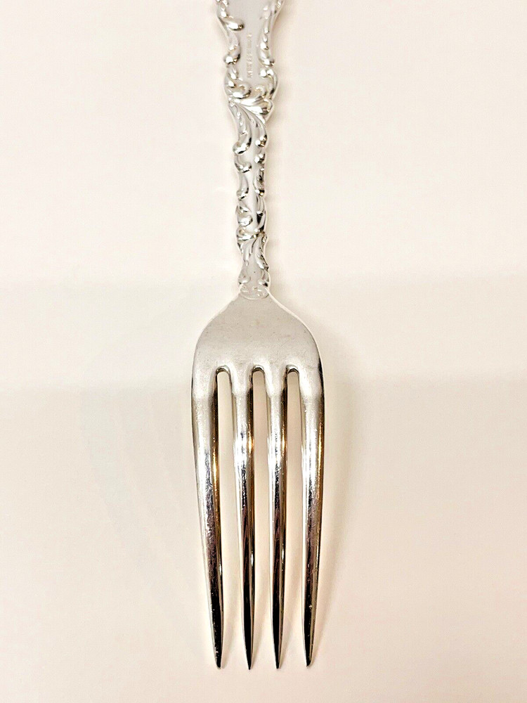 ONE Wallace & Sons Mfg. Co. Sterling Silver Lunch Fork 50 Gr. Waverly Pattern ML