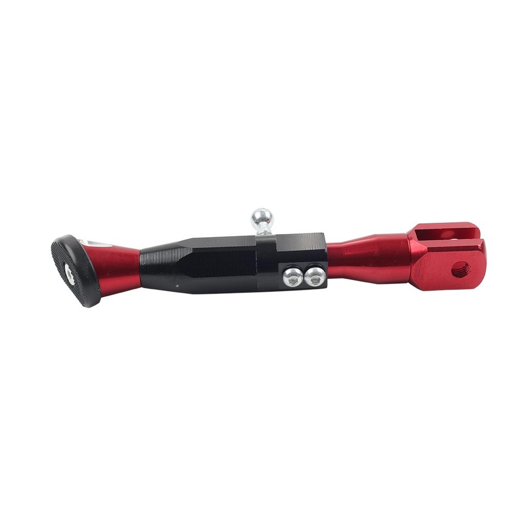Red Motorcycle Universal Adjustable Kickstand Foot Side Support Kick Stand