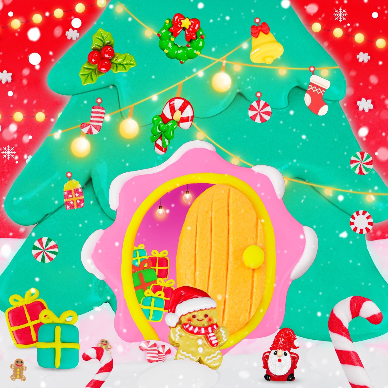 LAWOHO Christmas Stocking Stuffers for Kids, 4 Pack Slime