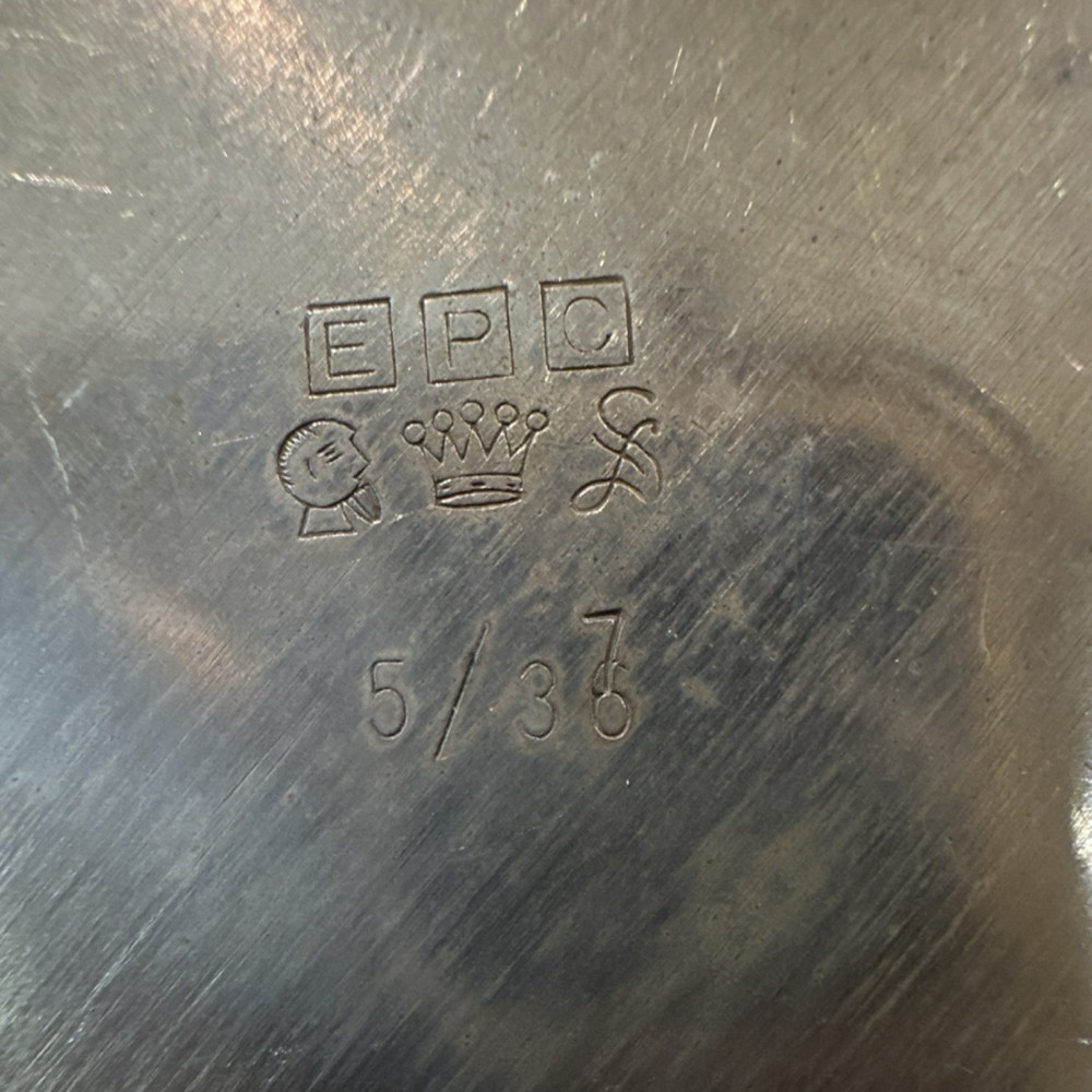 EPC Silverplate Divided Bowl with EPC Hallmark, Vintage Tableware