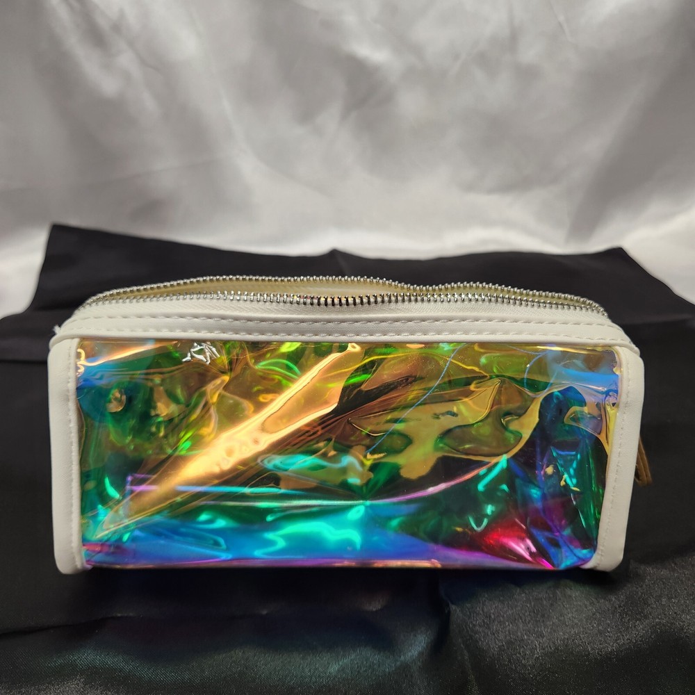 Cute Pineapple Zipper Pull Holographic Makeup Bag Cosmetics Case