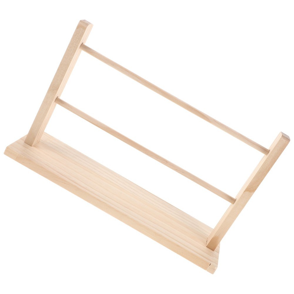 Solid Wood Ribbon Storage Rack Portable Organizer Display Holder