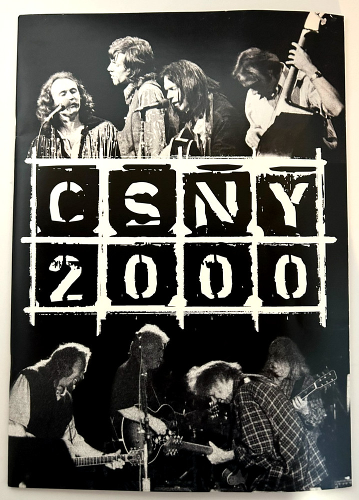 CROSBY, STILLS, NASH & YOUNG 2000 CONCERT PROGRAM BOOK BOOKLET-CSNY NEIL YOUNG