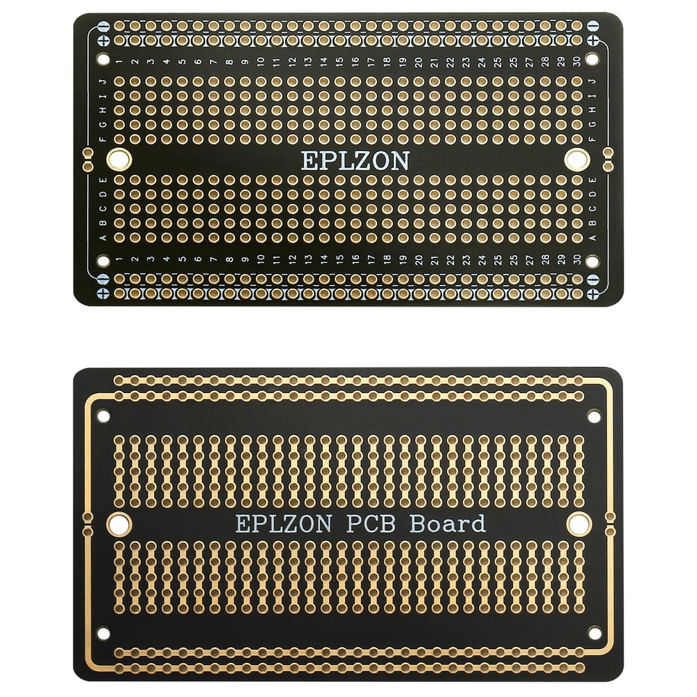 Solderable Breadboard PCB Board Gold-Plated Solder Breadboard for DIY Electro...