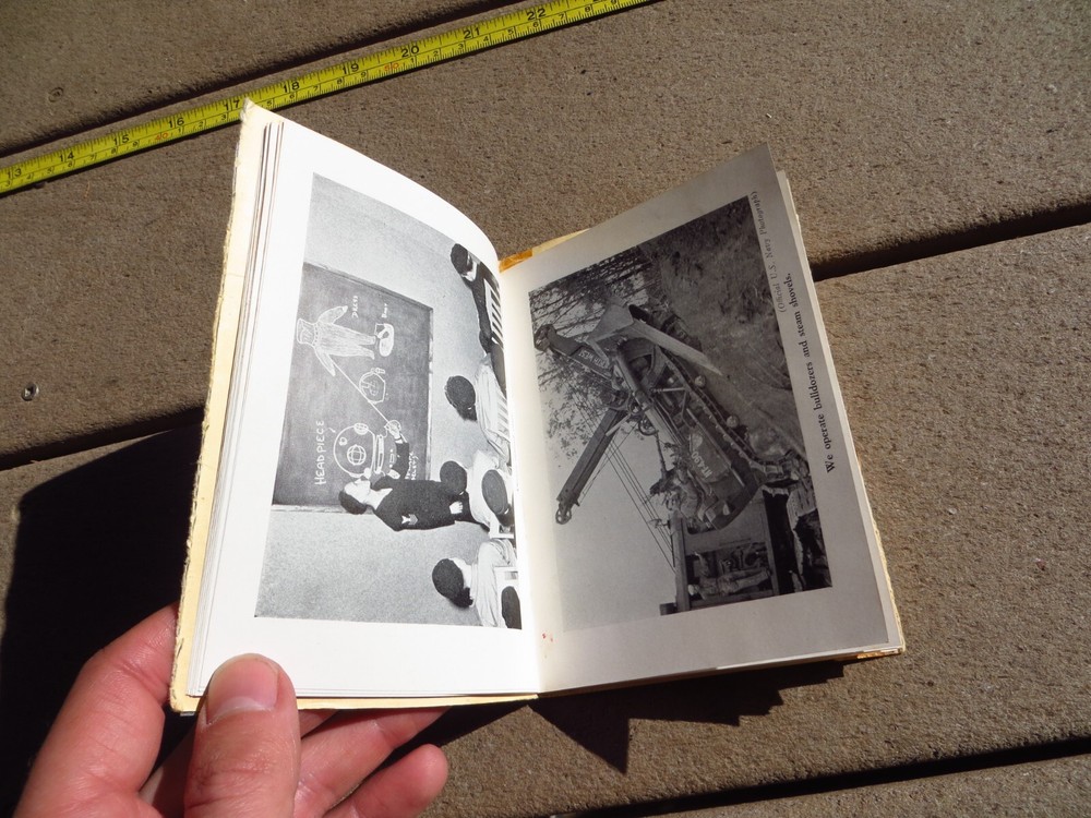 WW2 USN US Navy CB Seabees Construction Training Camp Edicott Souvenir Booklet