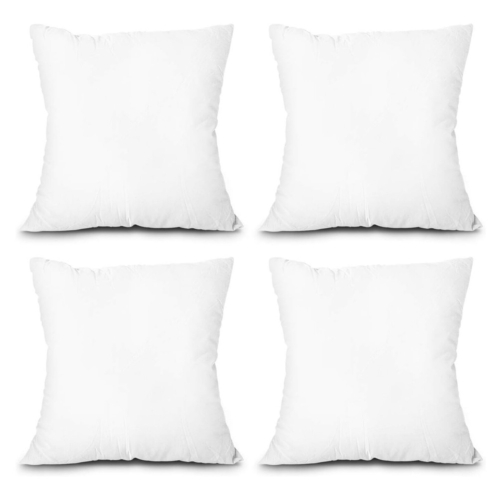 22" Pack of 4 Throw Pillows Insert Ultra Soft Bed & Couch Sofa Decor Pillows