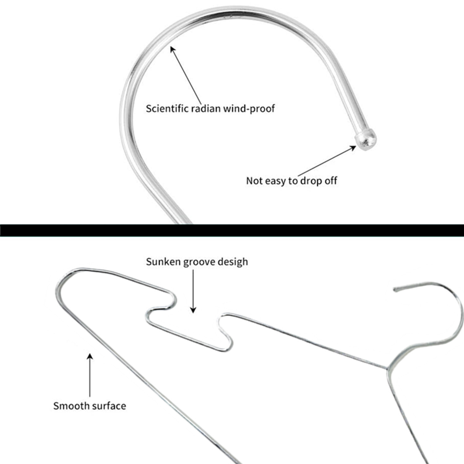 5-50 Pcs of Stainless Steel Wire Coat Hangers Strong Heavy Duty Clothes Hangers