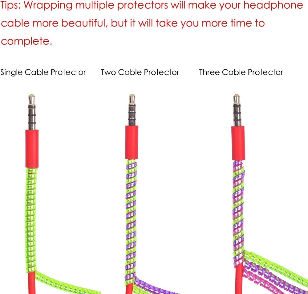 Cable Protector/Wire Repair/Pets Chew Cable Protector/Headphone Saver, 8 Pc S...