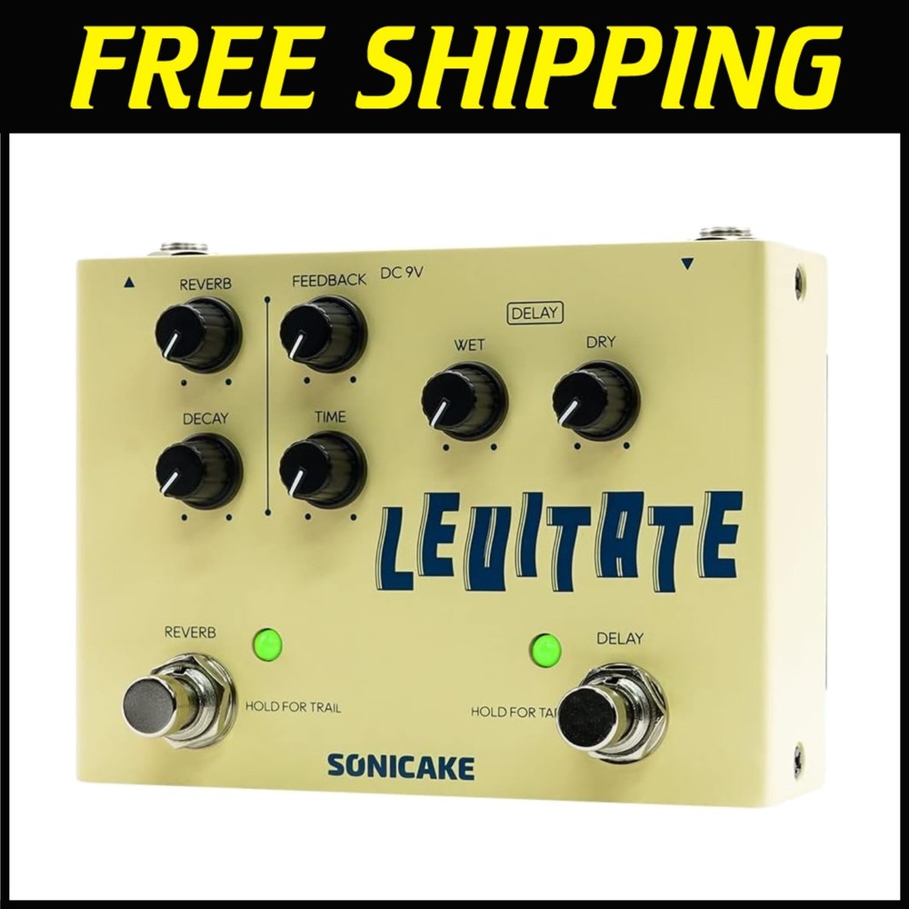 Digital Delay Reverb Guitar Effects Pedal Combo