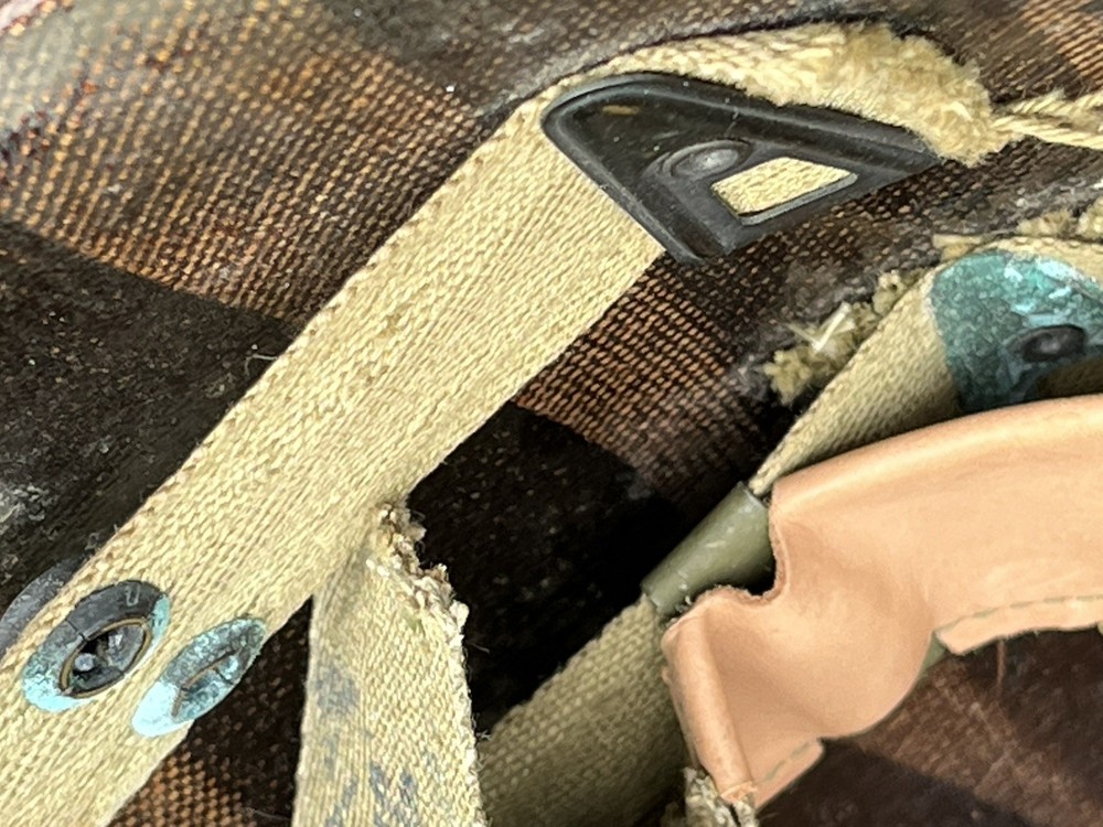 WW2 M1 Helmet Front Seam