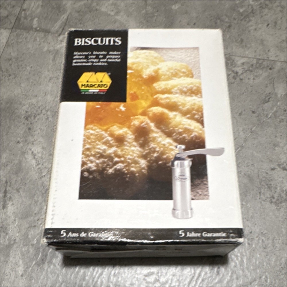 Marcato Cookie Press Set Silver Metal