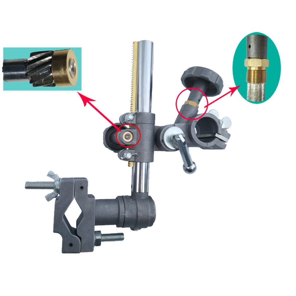 Vertical Height Adjustable Welding Torch Stand Holder Support Clamp 30mm
