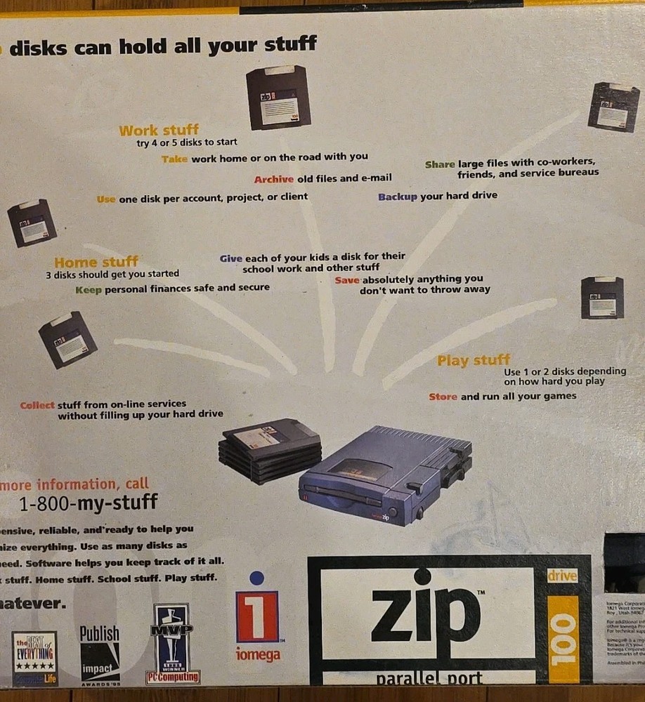 Iomega 100MB Zip 100 Drive 10012 for Windows PC