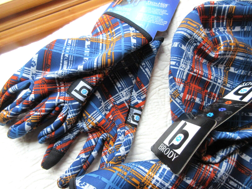 BRODY PAWS NWT HAT GLOVES SCARF MATCHING SET TECH-TOUCH TECH-HIDE DOUBLE LAYER#2