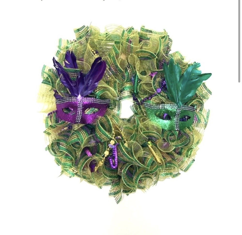 Mardi Gras Wreath