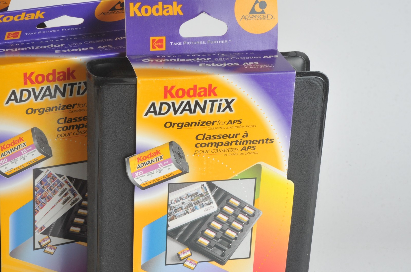 Lot of 3 NOS Vintage Kodak Advantix Film Roll Organizer Holds 12 Cassettes Each