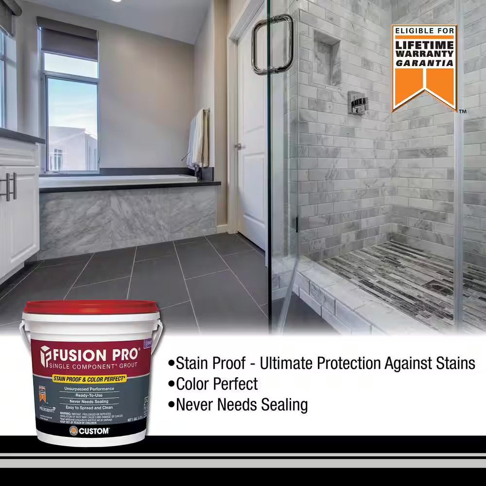 Custom Building Products SimpleGrout #380 Haystack 1-Quart Pre-Mixed Grout​