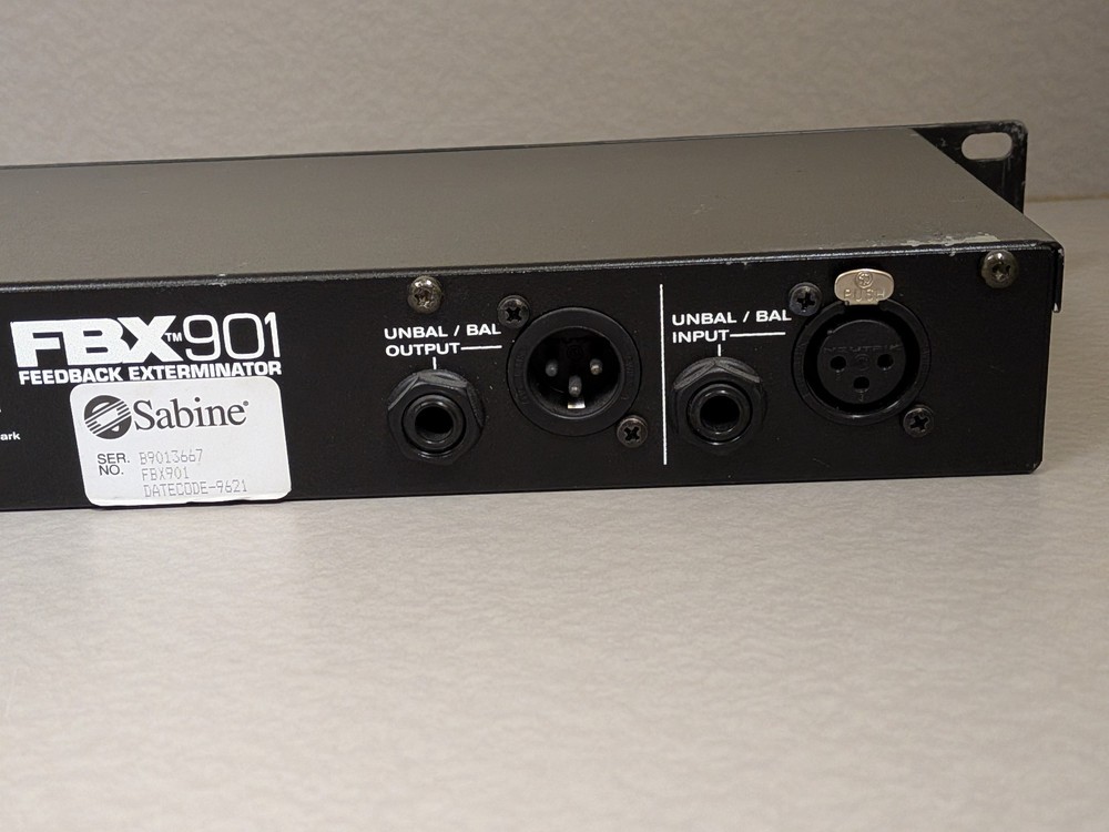 SABINE FBX901 Feedback Exterminator No Power Cord / Untested