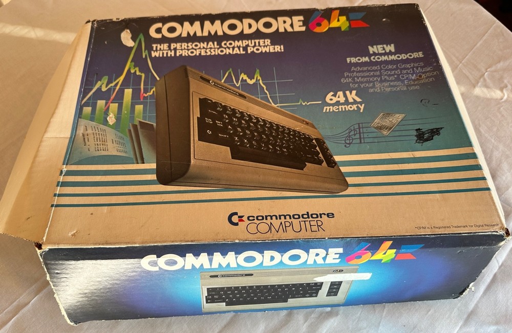 Commodore 64 Personal Computer W/ Original Box - POWERS ON