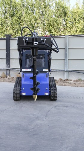 Hydraulic Auger Post Hole Drill Attachment for Mini Skid Steer