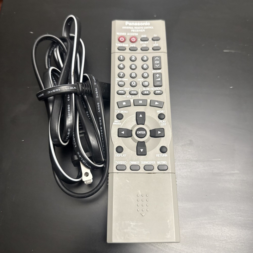Panasonic AV Control Receiver Model SA-XR25 & Remote & power cable