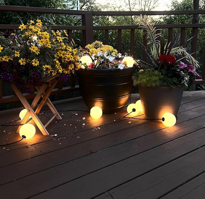 Brightech Ambience Pro 14-Light 30 ft Indoor/Outdoor LED Globe Bulb String Light
